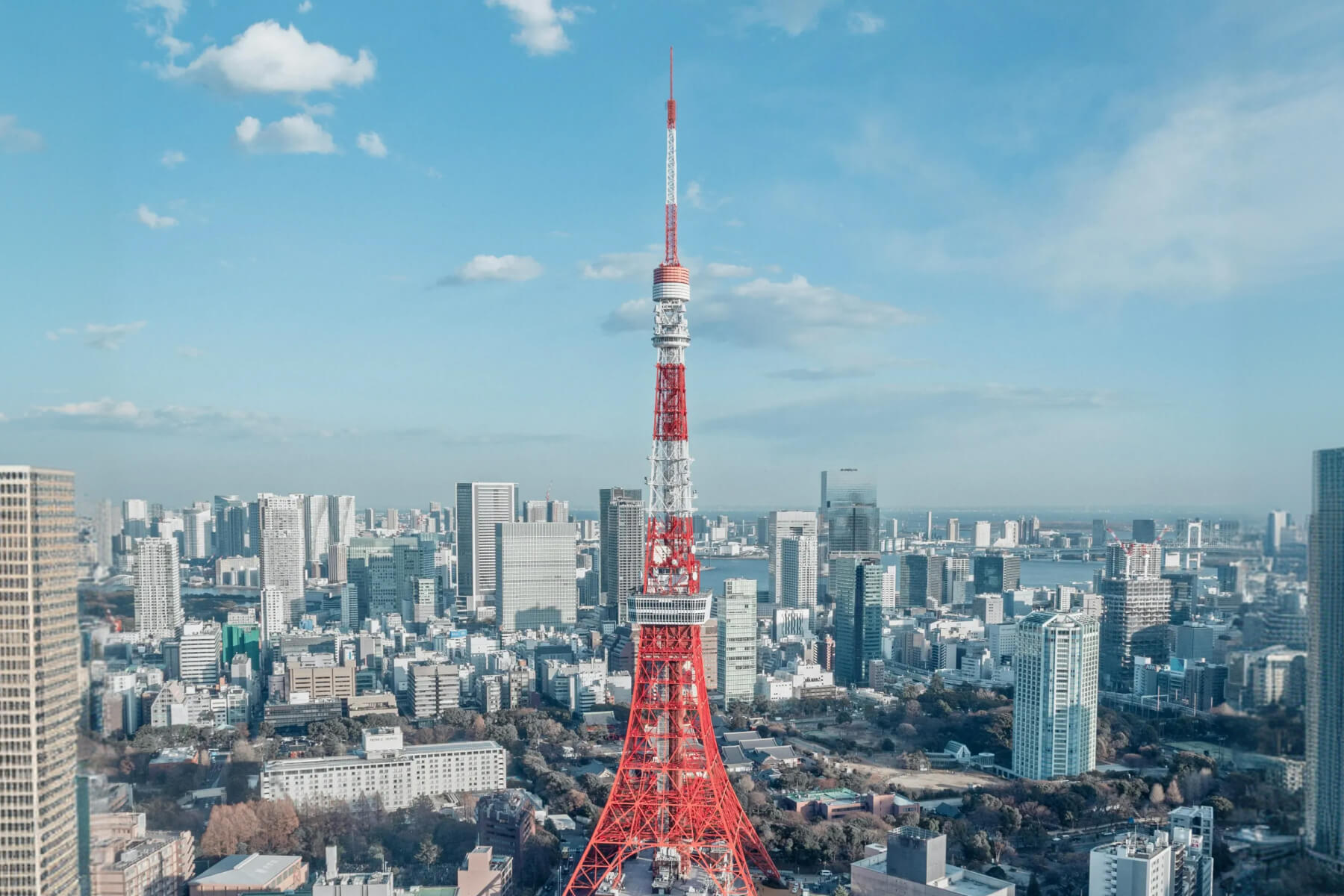 Tokyo office building exterior view